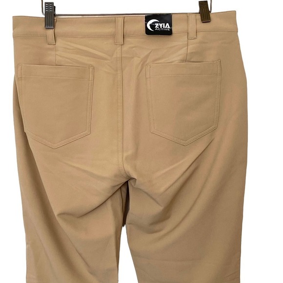 ZYIA Active Men's Khaki Office Chino Stretch Performance Pants, NWT, Siz… - Picture 12 of 13